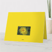 Golden Bloom Elegante Verjaardag Kaart (Achterkant)