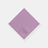 Golden Bloom Floral Elegant Verjaardagsfeest Servet (Hoek)