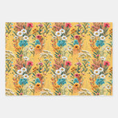 Golden Bloom Garden 3 Inpakpapier Vel (Voorkant 3)