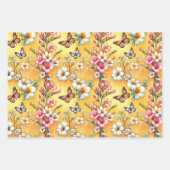 Golden Bloom Garden 3 Inpakpapier Vel (Voorkant 2)