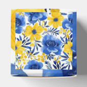 Golden Bloom Gift Cube Bedankdoosjes (Bovenkant)