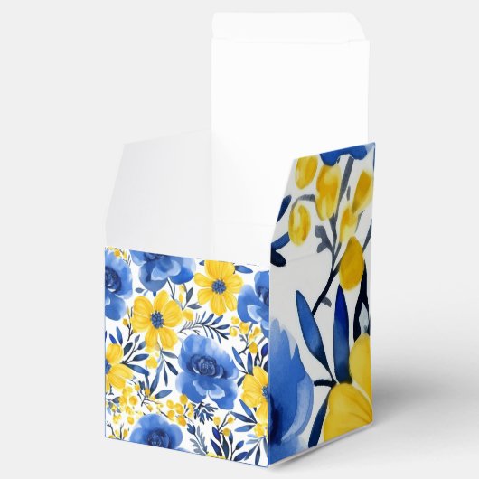 Golden Bloom Gift Cube Bedankdoosjes (Geopend)