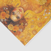 Golden Bloom Goddess Luxe Bloemen Decoupage Tissuepapier (Detail)