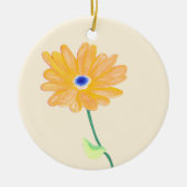 Golden Bloom Keramisch Ornament (Voorkant)