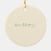 Golden Bloom Keramisch Ornament (Achterkant)