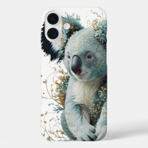 Golden Bloom Koala iPhone 16 Plus Hoesje