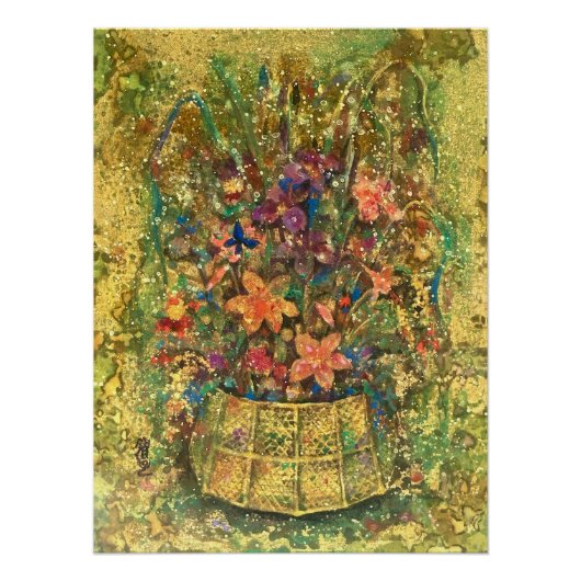 Golden Bloom of Reminiscence Perfect Poster (Voorkant)