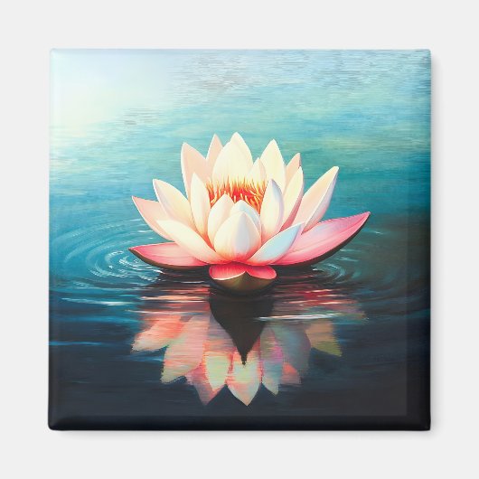 Golden Bloom Stillness Magneet (Voorkant)