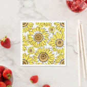Golden Bloom Vibrant Yellow Servet (Insitu)