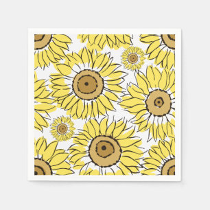 Golden Bloom Vibrant Yellow Servet