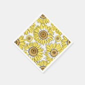 Golden Bloom Vibrant Yellow Servet (Hoek)