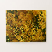 Golden Bloom Wall | Yellow Chrysanthemum Legpuzzel (Horizontaal)