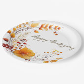 Golden Blooms & Grateful Wishes Papieren Bordje (Gekanteld)