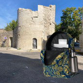 Golden Blossom Elegance  Bedrukte Rugzak