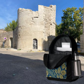 Golden Blossom Elegance  Bedrukte Rugzak