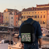 Golden Blossom Elegance  Bedrukte Rugzak