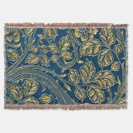 Golden Blossom Elegance  Deken