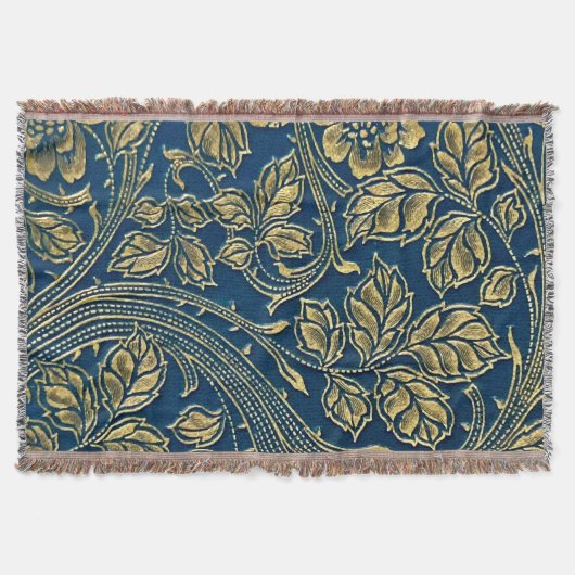 Golden Blossom Elegance  Deken (Voorkant)