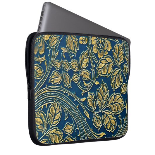 Golden Blossom Elegance Elektronica Tas (Voorkant Rechts)