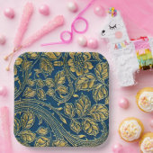 Golden Blossom Elegance Paper Bord (Feest)