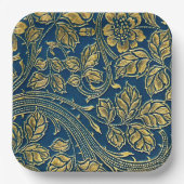 Golden Blossom Elegance Paper Bord (Voorkant)