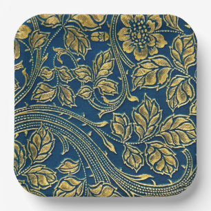 Golden Blossom Elegance Paper Bord