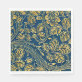 Golden Blossom Elegance Papier servet (Voorkant)