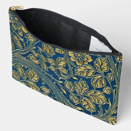 Golden Blossom Elegance Print Cut Naaizak Etui (Open)