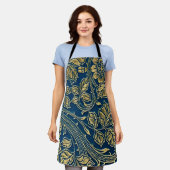 Golden Blossom Elegance  Schort (Gedragen)