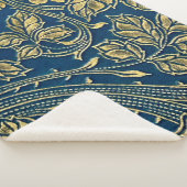 Golden Blossom Elegance Sherpa Deken (3/4)