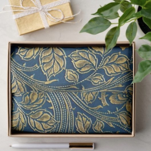 Golden Blossom Elegance Tissuepapier