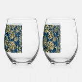 Golden Blossom Elegance Wijnglas Zonder Voet (Links)