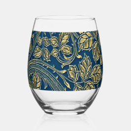 Golden Blossom Elegance  Wijnglas Zonder Voet