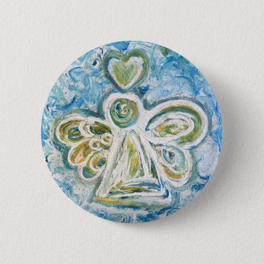 Golden Blue Angel Button (Voorkant)