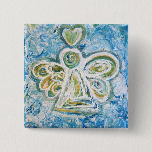 Golden Blue Angel Button (Voorkant)