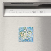 Golden Blue Angel Magnet (Insitu (Vaatwasser))