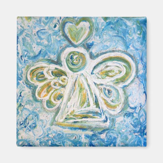 Golden Blue Angel Magnet (Voorkant)