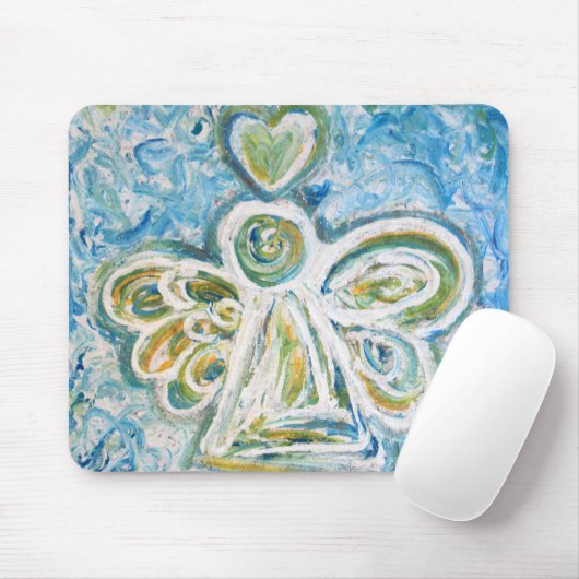 Golden Blue Angel Mousepad Muismat (Met muis)