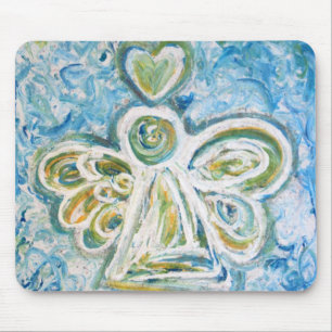 Golden Blue Angel Mousepad Muismat