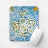 Golden Blue Angel Mousepad Muismat (Met muis)