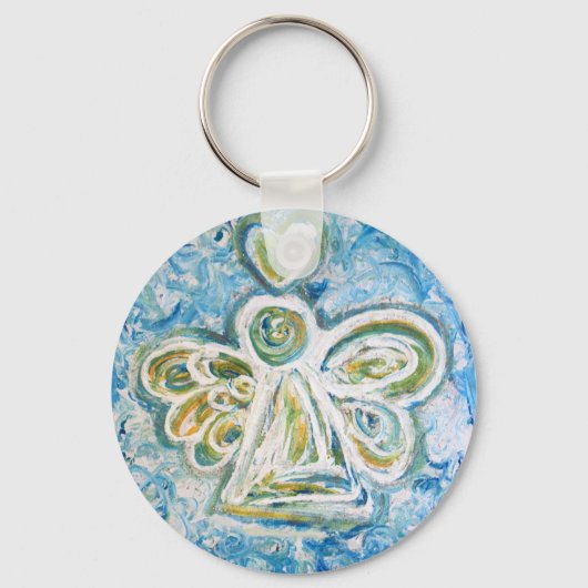Golden Blue Angel Sleutelhanger (Voorkant)