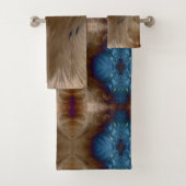 Golden Blue Bad Handdoek (Insitu)