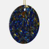 Golden Blue Circle Ornament (Rechts)