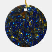 Golden Blue Circle Ornament (Voorkant)