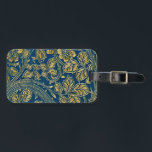Golden Blue Elegance Bagagelabel<br><div class="desc">Travel in style with this durable,  customizable luggage tag,  featuring high-quality materials,  a secure strap,  and a personalized design to make your suitcase easy to spot.</div>