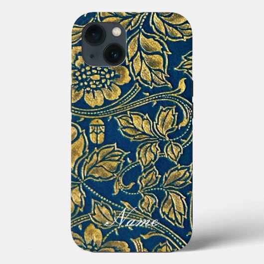 Golden Blue Elegance Case-Mate iPhone Case (Achterkant)
