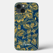 Golden Blue Elegance Case-Mate iPhone Case (Achterkant)