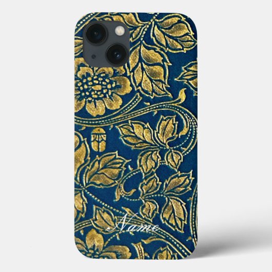 Golden Blue Elegance Case-Mate iPhone Case (Achterkant)