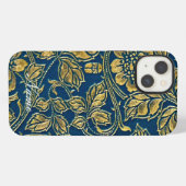 Golden Blue Elegance iPhone Hoesje (Achterkant horizontaal)