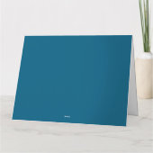 Golden Blue Elegance Kaart (Achterkant)